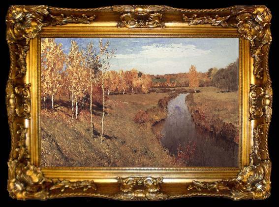 framed  Levitan, Isaak Golden autumn, ta009-2